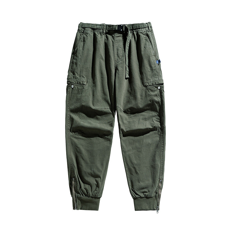 Herren Utility‑Cargo‑Jogginghose mit elastischem Bund, Gürtelschlaufe und Beinreißverschluss Echo Archiv