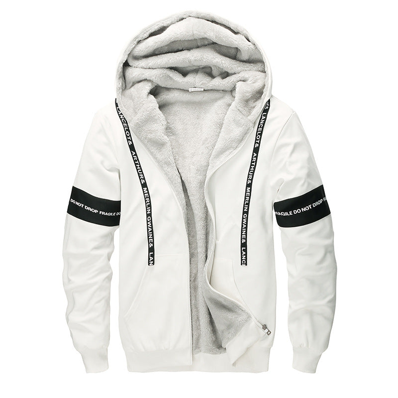 Herren Bequemer Fleece-Kapuzenpullover – Cavarno