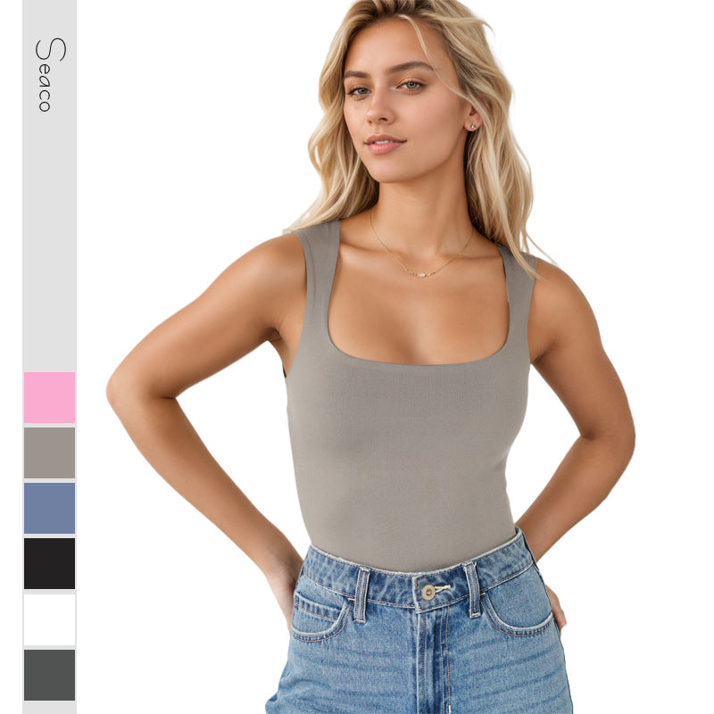 Damen Sportlicher Body mit Kreuzrücken Echo Archiv