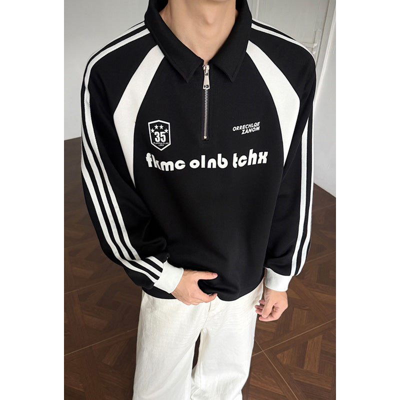 Herren Sportlicher Zip Pullover Echo Archive