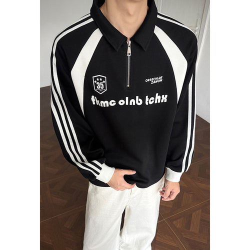 Herren Sportlicher Zip Pullover Echo Archive