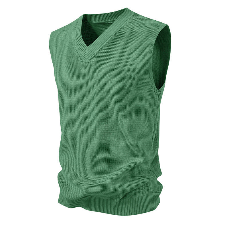 Herren ärmelloser Pullover im strukturierten Design Echoarchiv