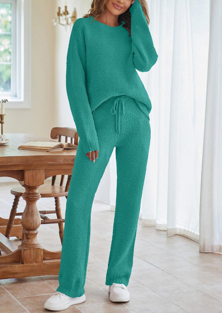 Damen nan kuscheliges Lounge-Set mit Oversize-Pullover und Kordelzughose Echo Archiv