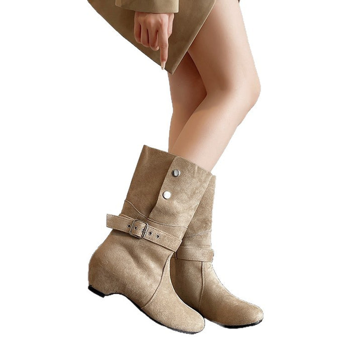 Damen Elegante Stiefeletten mit modischer Schnalle Echo Archiv