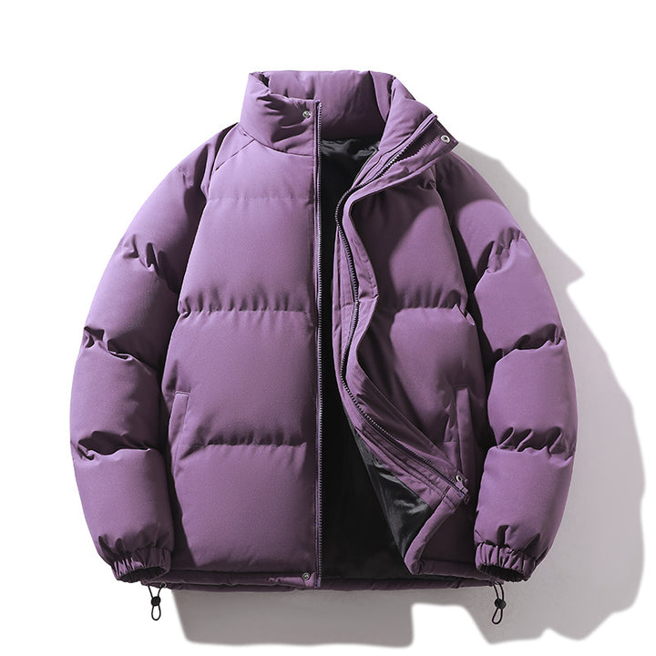 Unisex Wattierte Steppjacke aus Daunenimitat mit hohem Kragen und Kordelzug Echo Archiv