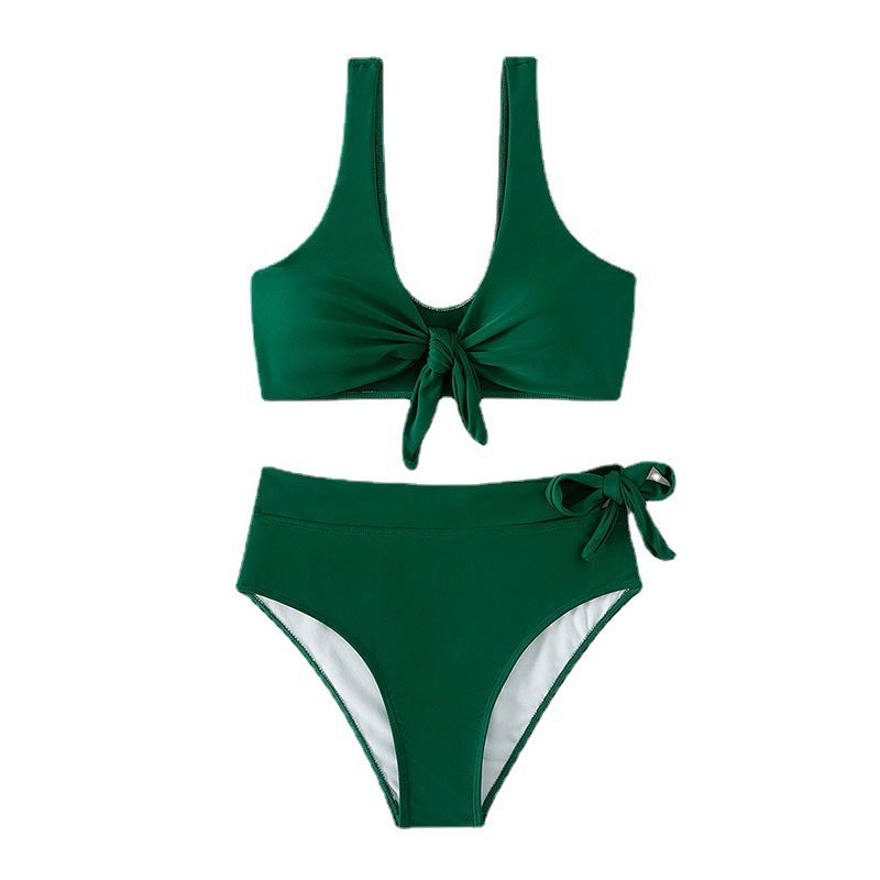 Damen Hochtailliertes Bikini-Set mit bindbarem Oberteil und eleganter Passform Echo Archiv