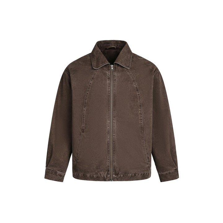 Herren Boxy-Jeansblouson im Vintage-Wash mit Raglannähten Echoarchiv