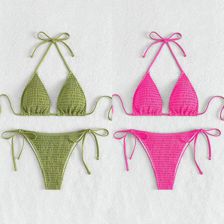 Damen Triangel-Bikini-Set mit raffiniertem Strukturdesign Echo Archiv