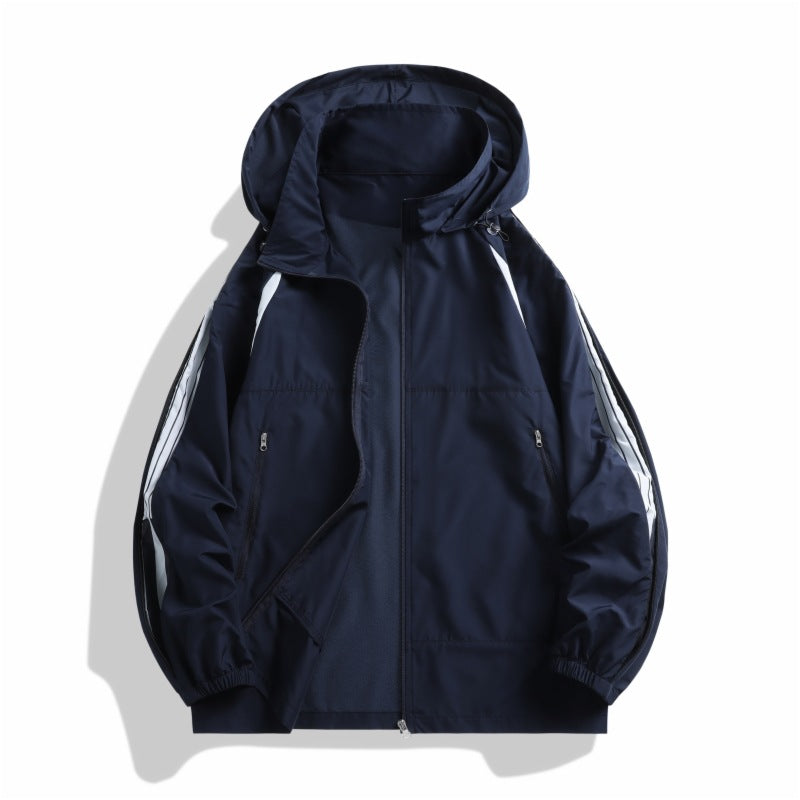 Herren Sportliche Übergangsjacke mit funktionalen Reißverschlusstaschen Echoarchiv