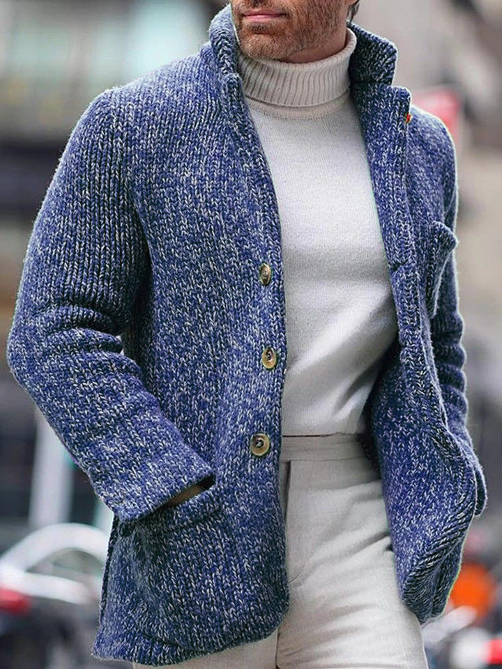 Herren Strickjacke mit eleganter Textur Echoarchiv