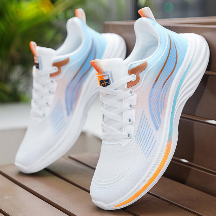 Unisex nan leichtgewichtiger Komfort-Running-Sneaker mit nahtlosem Mesh-Obermaterial, gepolstertem Fersenkragen und stoßabsorbierender Wellen-EVA-Sohle Echo Archiv