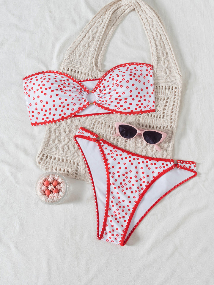 Damen Bandeau Badeanzug Set Echo Archiv
