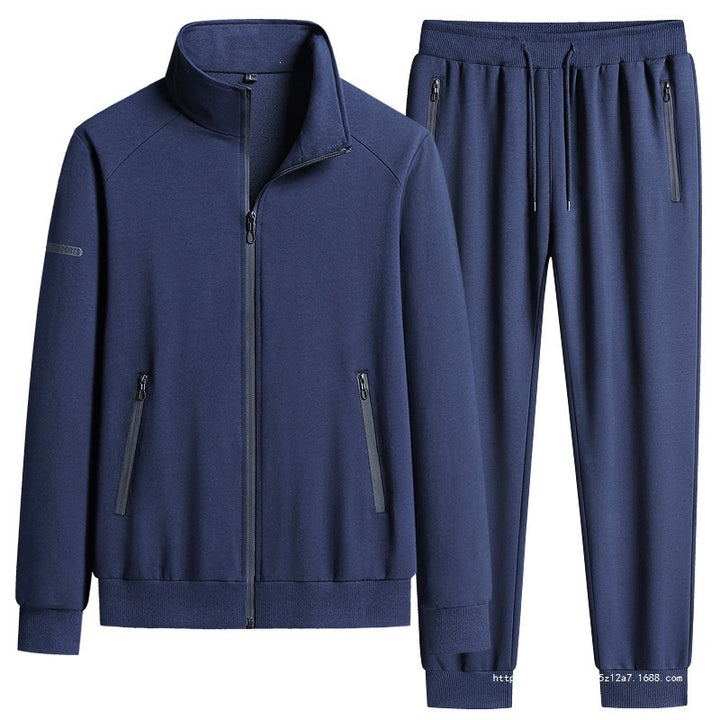Herren Sportlicher Softshell-Trainingsanzug-Set mit fleecegefütterter Jacke und tapered Jogginghose Echo Archiv