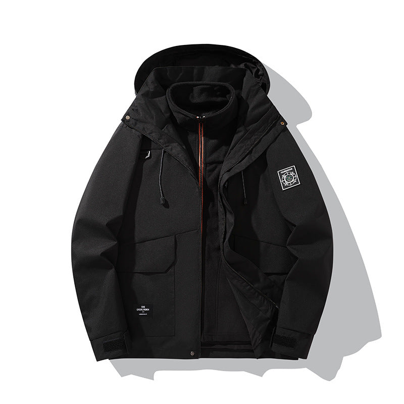 Herren Wetterfeste Outdoorjacke mit Kapuze Echo Archiv