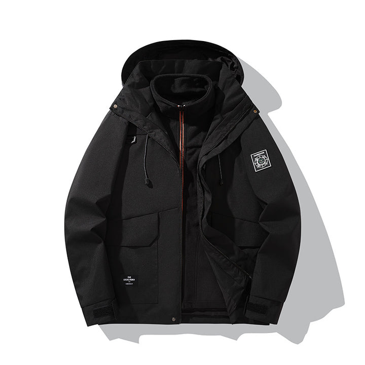 Herren Wetterfeste Outdoorjacke mit Kapuze Echo Archiv