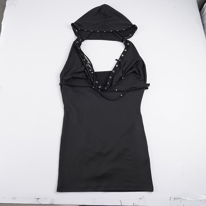 Damen Kapuzensweatshirt mit verspielten Stilelementen und raffinierten Schnürdetails Echo Archiv