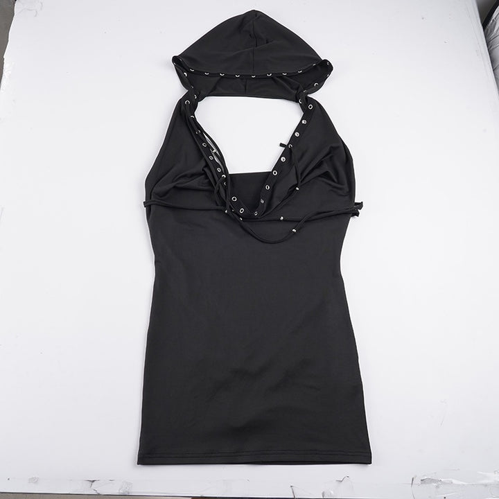 Damen Kapuzensweatshirt mit verspielten Stilelementen und raffinierten Schnürdetails Echo Archiv