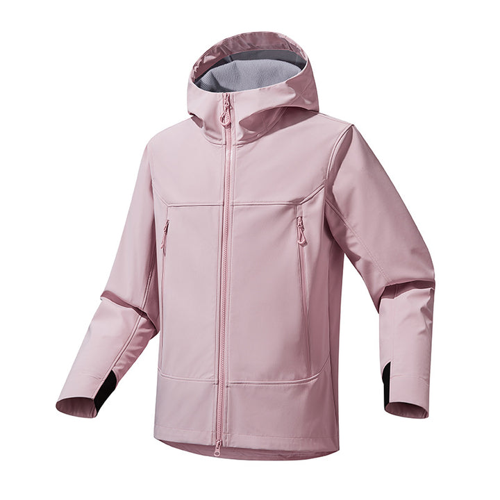 Damen Atmungsaktive Softshell‑Kapuzenjacke mit wasserabweisender Membran und Zwei‑Wege‑Reißverschluss Echo Archiv