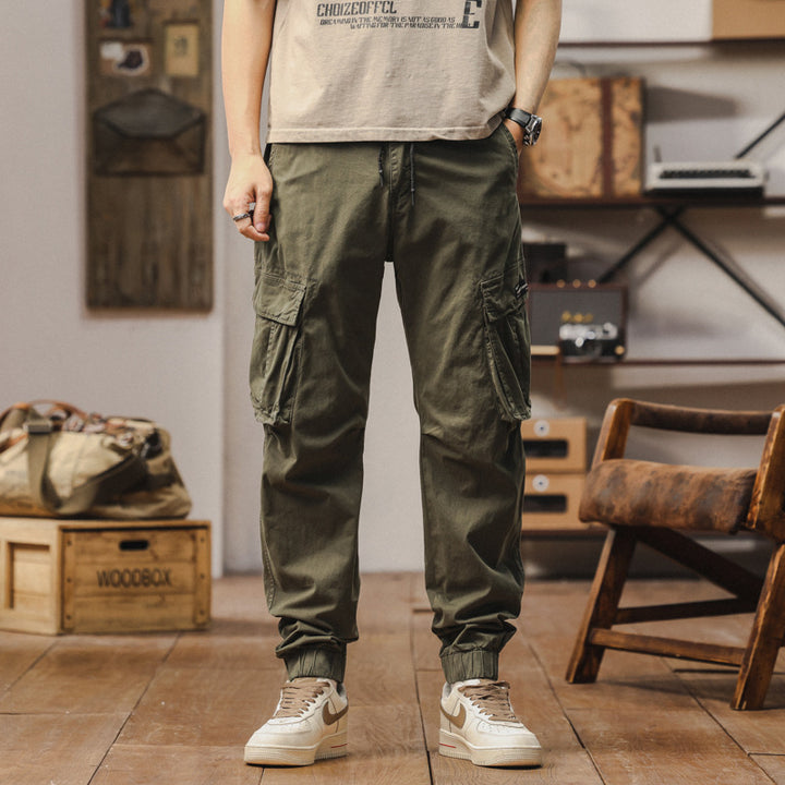 Herren Cargo-Jogginghose im Utility-Style mit verstärkten Klappentaschen und elastischem Saum Echo Archiv