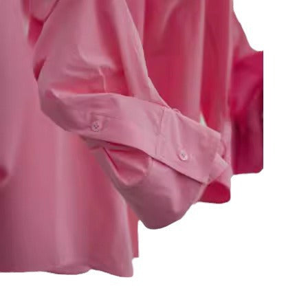 Damen Oversize-Baumwollhemd mit extra weitem Schnitt und Brusttasche Echo Archiv