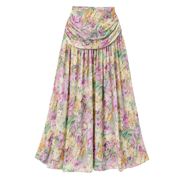 Damen Einseitiger Badeanzug mit floralen Mustern und glamouröse Kette Echo Archiv