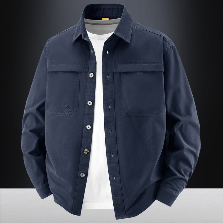 Herren klassische Langarm-Hemdjacke Echo Archiv