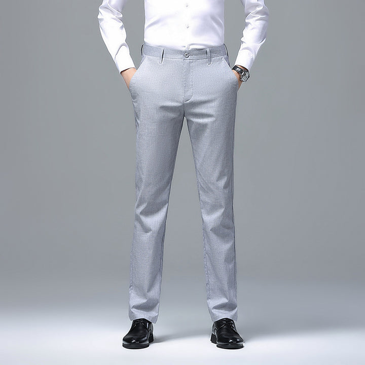 Herren Schmale Chino-Businesshose mit Bügelfalte und leichtem Stretch Echo Archiv