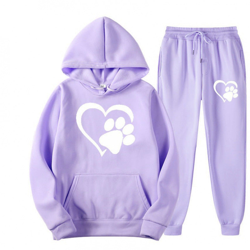 Damen Kuscheliger Hoodie und Jogginghose Set Echoarchiv