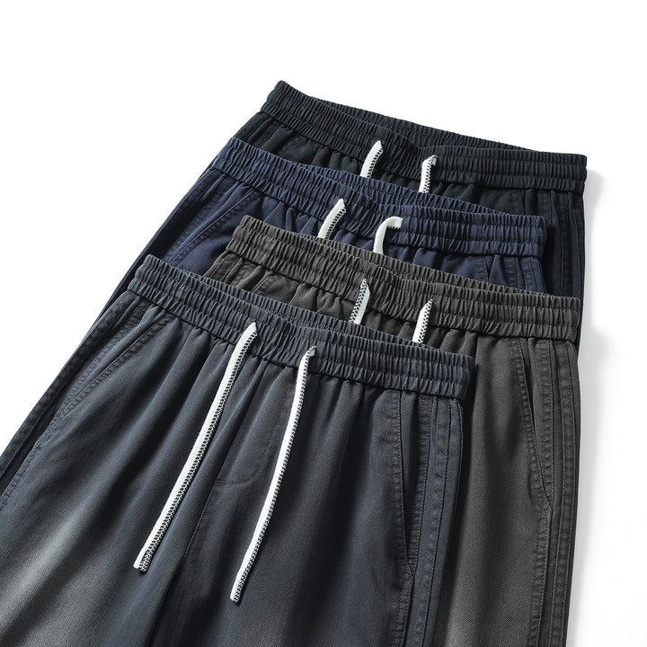 Damen weite Freizeithose mit elastischem Bund und Kordelzug Echoarchiv