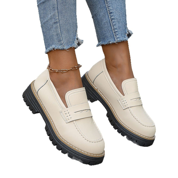 Damen robuste Loafer mit markanter Profilsohle, weichem Veloursoptik-Obermaterial und gepolstertem Komfortfußbett Echo Archiv