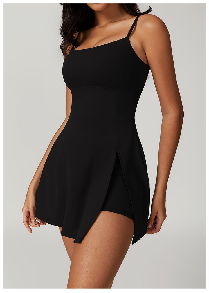 Damen Schwimmdress mit integrierter Shorts und verstellbaren Trägern Echo Archiv