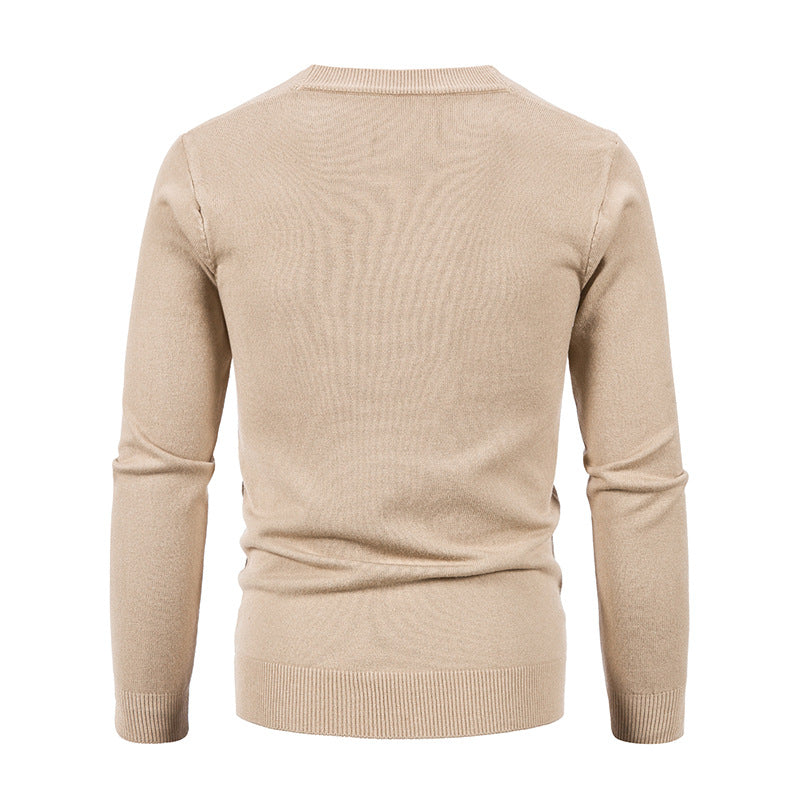 Herren nan leichte Feinstrick-Strickjacke mit V-Ausschnitt, durchgehender Knopfleiste und aufgesetzten Taschen Echo Archiv