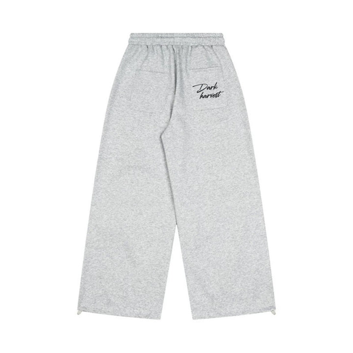 Damen Weite High-Waist Culotte-Hose mit Komfortbund, Kordelzug und Zierknopfleiste Echoarchiv