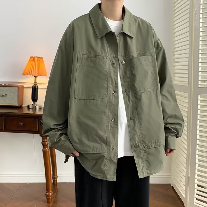 Herren lässige Utility-Jacke mit praktischen Taschen und modernem Schnitt Echoarchiv