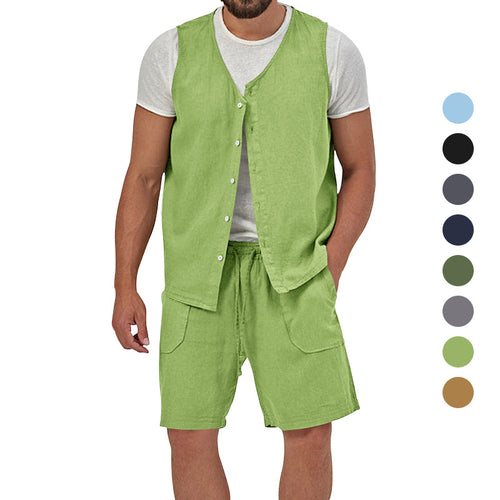 Herren lässige Sommer-Weste mit praktischen Taschen und atmungsaktivem Stoff Echoarchiv