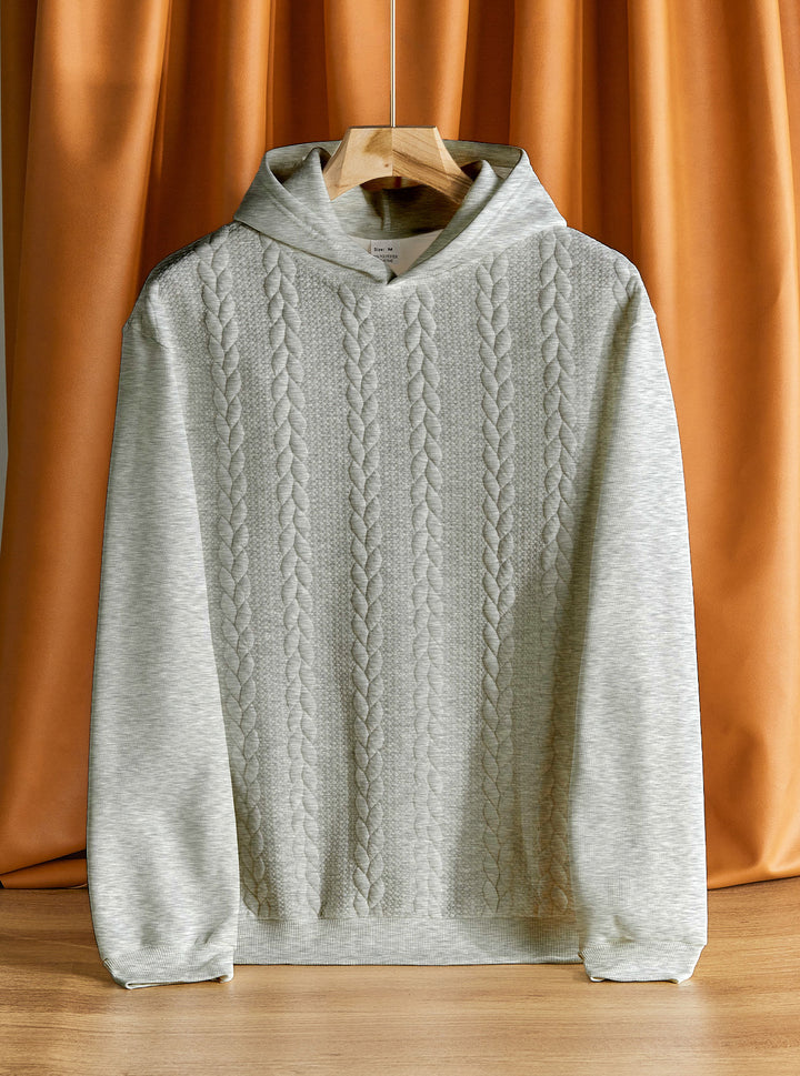 Herren eleganter Kapuzenpullover mit strukturiertem Design Echoarchiv