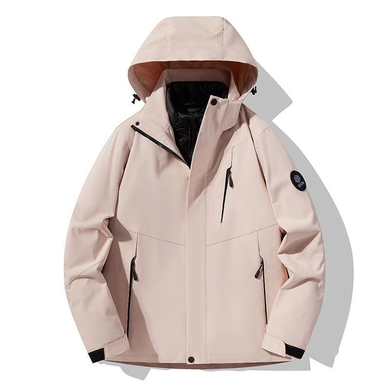 Herren Dreifach kombinierbare Funktionsjacke mit abnehmbarer Steppweste Echoarchiv