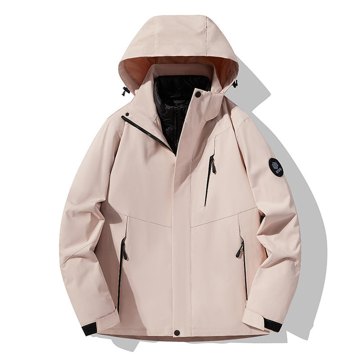 Herren Dreifach kombinierbare Funktionsjacke mit abnehmbarer Steppweste Echoarchiv