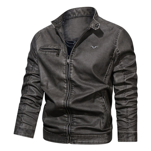 Herren Denim-Blouson im Pilotenstil mit tailliertem Schnitt, Reißverschlusstaschen und Steppdetails Echoarchiv