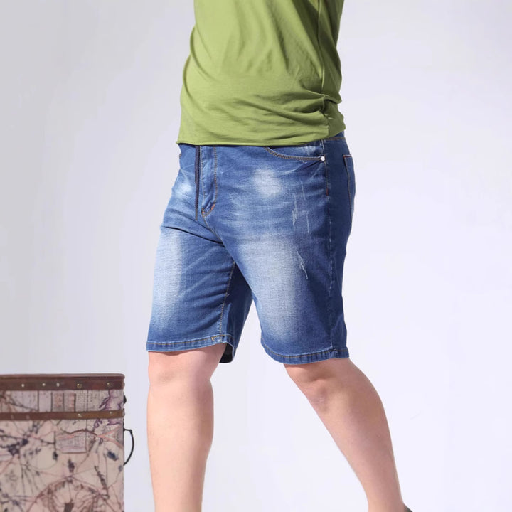 Herren Denim-Shorts mit elastischem Bund und lässigem Schnitt Echo Archiv