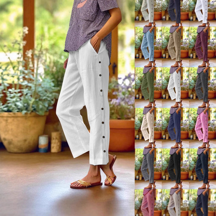 Damen Luftige Leinenhose Echo Archiv