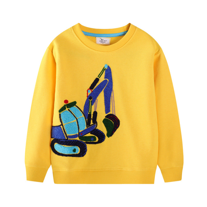 Jungen Sweatshirt mit aufregendem Bagger-Motiv Echo Archiv
