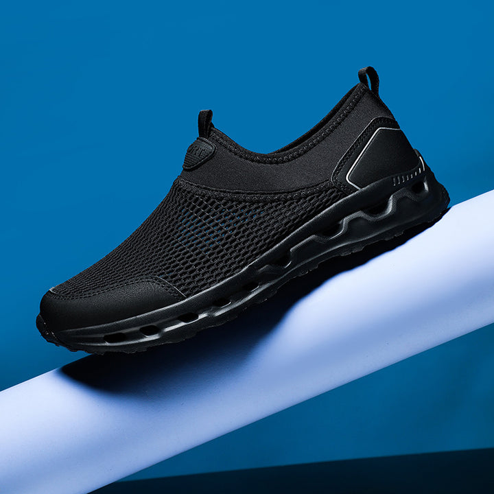 Unisex nan ultraleichter Netz-Schlupfschuh mit belüfteter Hohlkammerdämpfung Echo Archiv