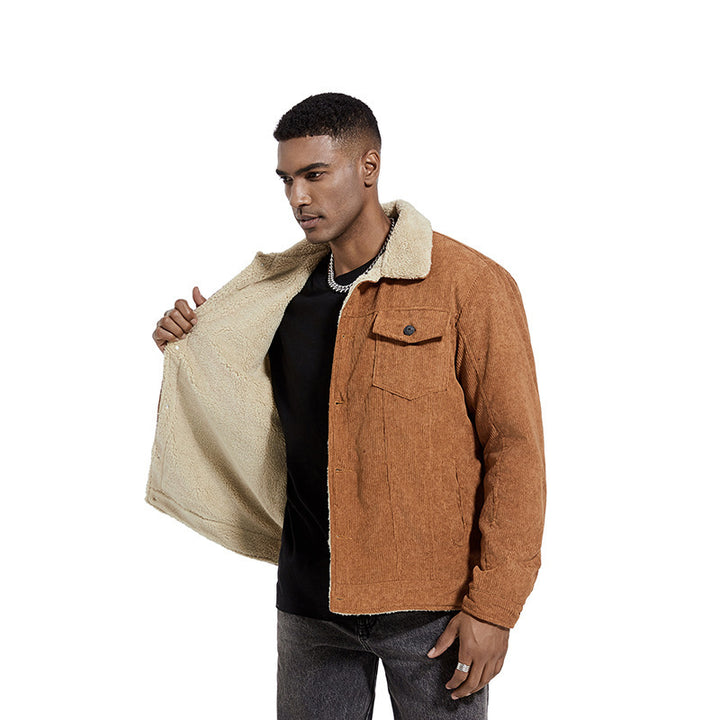 Herren Kordjacke mit weichem Teddyfutter Echoarchiv