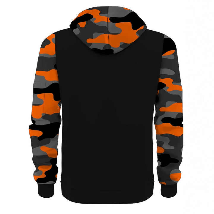 Herren Sportliche Kapuzenjacke mit Camouflage-Ärmeln Echo Archiv