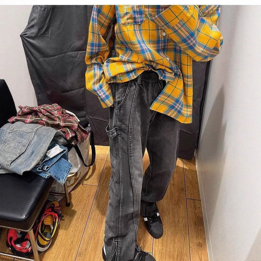 Herren Lässige Cargo-Jeans Echoarchiv