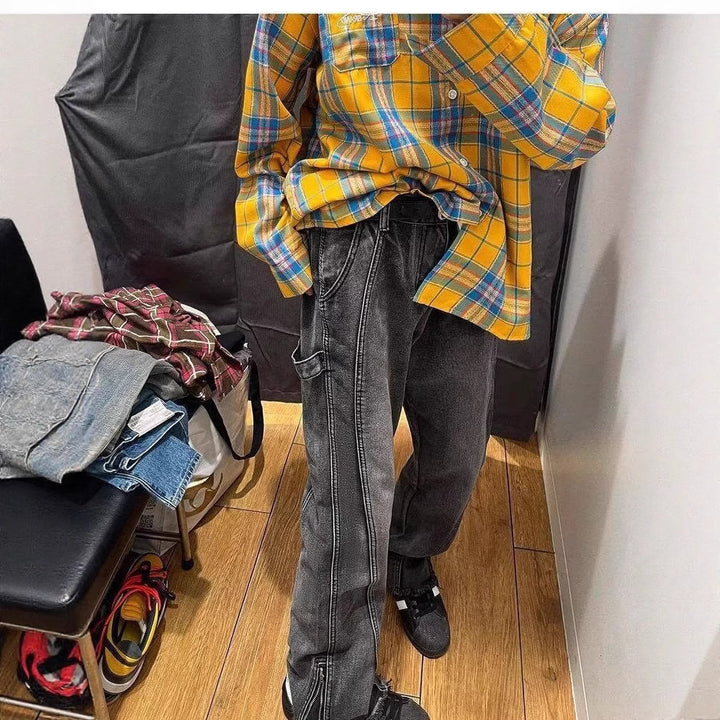 Herren Lässige Cargo-Jeans Echoarchiv