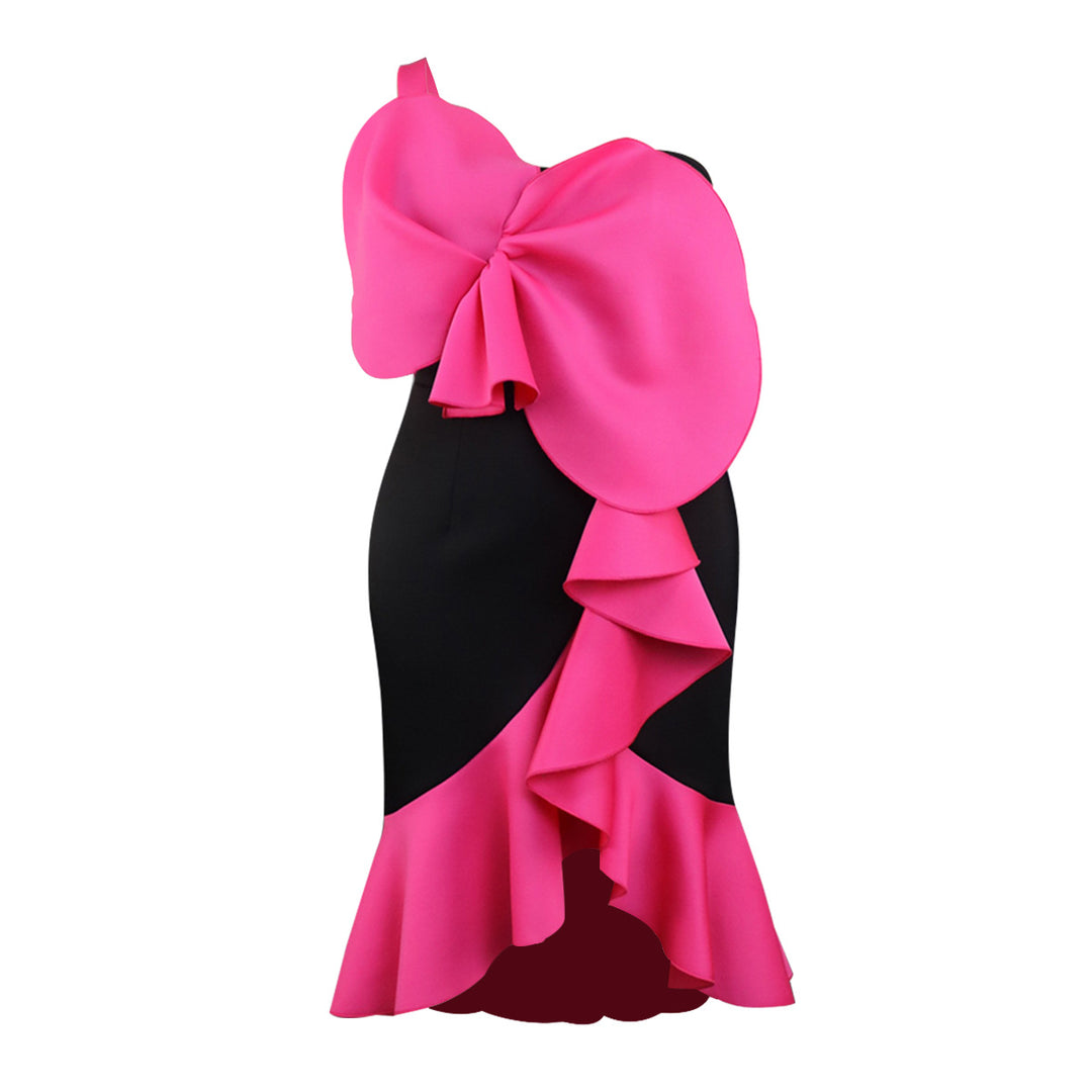 Damen Geschmeidiges Cocktailkleid mit dekorativer Schleifenapplikation Echo Archiv