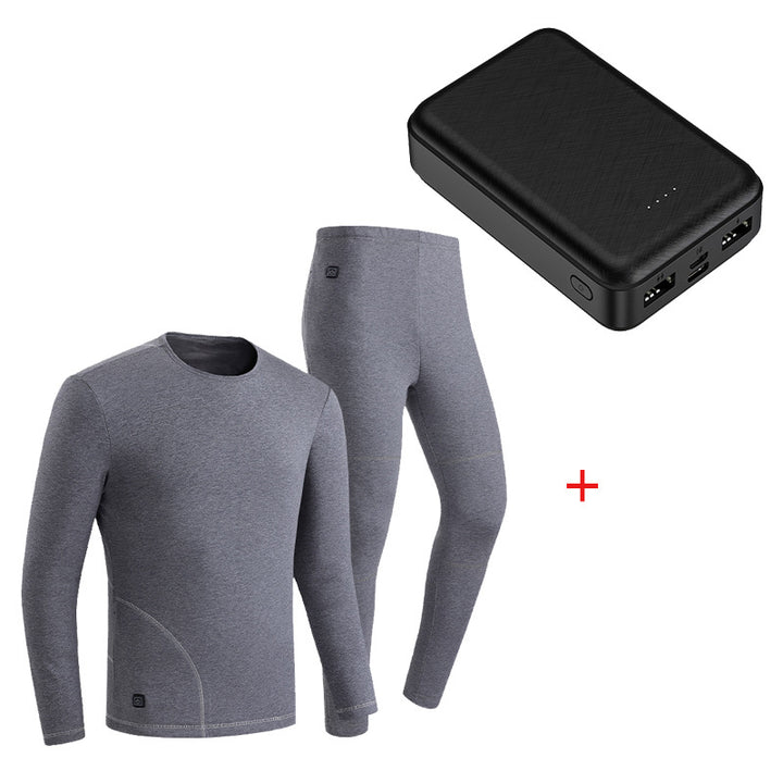 Damen Eng anliegendes Thermo-Funktionsset mit Langarmshirt und hoher Thermoleggings Drune