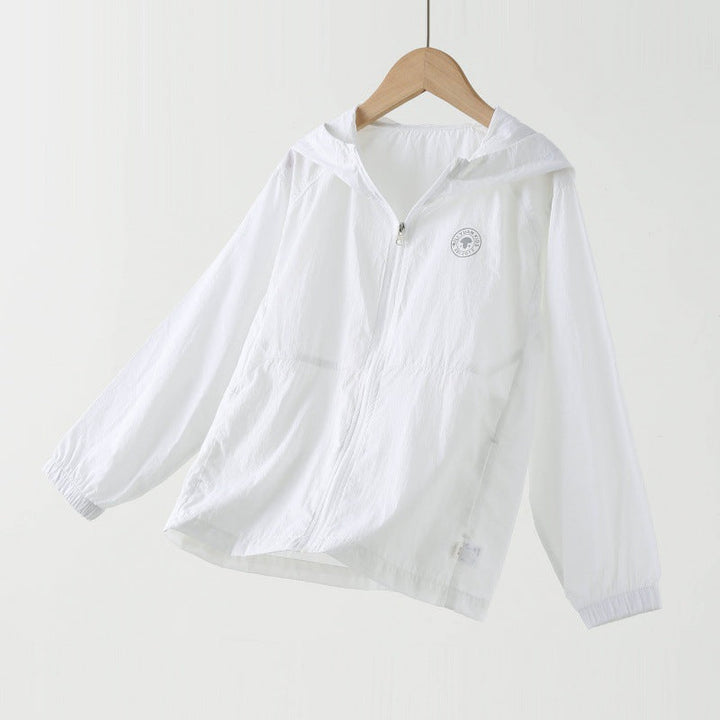 Unisex nan ultraleichte Kapuzen-Sommerjacke mit durchgehendem Reißverschluss und elastischen Bündchen  Echo Archiv